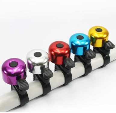Alloy Mini Bicycle Bell Ping Ring Lever Cycle Push Bike/Gold Blue Red Silver Purple Black