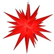 14" Lighted Red Moravian Star Hanging Christmas Light