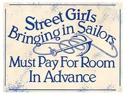 Street Girls Bringing in Sailors Refrigerator Magnet
