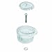 Moen 100710 Posi-Temp One-Handle Tub and Shower Knob Handle Kit with White and Chrome Insert