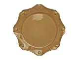 Juliska Berry & Thread Scallop Dessert Plate, Cappuccino Brown