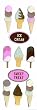 Martha Stewart Crafts Stickers, Ice Cream