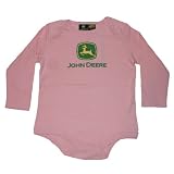 John Deere Newborn and Infant Logo Onesie Pink