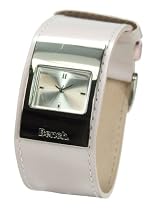 Bench Ladies Silver Dial Pink Leather Strap Watch