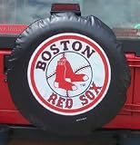Sporting Goods : Boston Red Sox MLB Spare Tire Cover by Fremont Die (Black)
