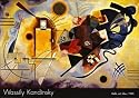 Yellow, Red and Blue, c.1925 Styles Art Poster Print by Wassily Kandinsky, 40x28