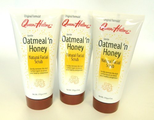 Queen Helene Natural Facial Scrub - Oatmeal 'n Honey (Set of 3)
