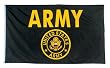 3' x 5' ARMY Black and Gold Logo Polyester Flag