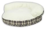 Hill & Dale Polysherpa Bolster Bed, GREEN PLAID