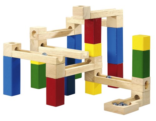 Simba Eichhorn 100002016 - Holz-Kugelbahn-Bausatz, inklusive Zubeh&ouml;r, 33-tlg.