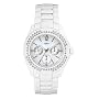 GUESS White Coated Stainless Steel Bracelet Wa