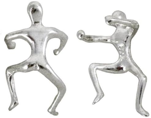 Sterling Silver Hawaiian Jewelry Climbing Man Outer Edge Ear Cuff Wrap - One Piece