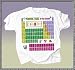 Periodic Table Of Elements -- Glow In The Dark --- Unisex Short-sleeve T-shirt - 100% Preshrunk Cotton - available in Small, Medium, Large, X-Large and XX-Large Chemistry Science