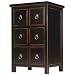 Handmade Asian Furniture - 28" Antique Style Classic Black Wood Chinese Medicine Cabinet