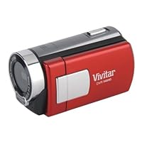 Vivitar 5.1 MP HD 4X Digital Camcorder Recorder 548 w/ 2-inch Screen Red
