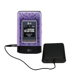Chargeur d'urgence (pile AA) pour LG Lotus - marque Gomadic avec la Technologie � TipExchange �