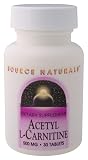 Source Naturals - Acetyl L-Carnitine, 500 mg, 30 tablets