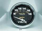 Auto Meter | 4891 2 1/16 Carbon Fiber Series - Voltmeter Gauge - 8-18 Volts