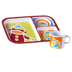 Genuine Monkeez Kids Cup and Plate Set Gift Boxed