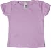 Infant Baby Rib Short Sleeve Lap Tee, Lavender, 6-12
