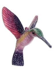 4" Princess Garden Whimsical Frosted Glitter Hummingbird Christmas Ornament
