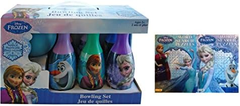 Disney Frozen Bowling Set and Word Search Puzzle
