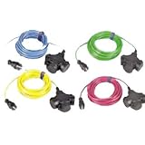 Eigenschaften Jäger  / 3-fach Kupplung mit PUR-Leitung H07BQ-F 3 G 1,5 mm2, IP44 Gelb