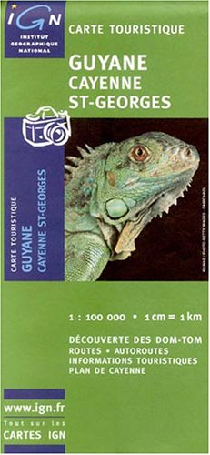 City Travel Guides Discounted  Livres : Carte routière : Cayenne - St-Georges