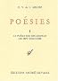 Po�sies, tome 1. Le po�me des d�cadences, les sept solitudes