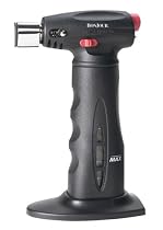 BonJour Creme Brulee Torch with Fuel-Level Indicator, Black