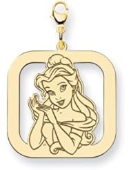 Disney Belle Square Lobster Clasp Charm
