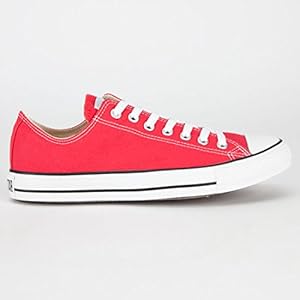 CONVERSE (RED) Chuck Taylor All Star Low Mens Shoes, Red, 6