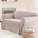 Sure Fit Soft Suede 1-Piece Chair Slipcover, Sable