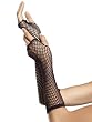 Triangle Net Fingerless Gloves 3 Color Options Red Black or White