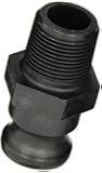 Banjo 100F Polypropylene Cam & Groove Fitting, 1" Male Adapter x NPT Male