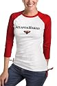 Atlanta Hawks Women's 3/4 Sleeve Raglan Top - by Alyssa Milano