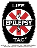 Epilepsy Medical ID Tags 5-pack