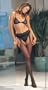 Leg Avenue Women's Lace Waist Sheer Garter Panty Hose #1988