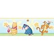 Pleasantly Pooh and Pals Wallpaper Border- Blue