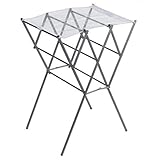 Household Essentials 5125 Chrome Expandable Indoor Folding Drying Rack
