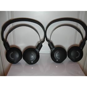 2 Honda Acura Headphones Headsets Pilot Odyssey MDX Wireless IR Headphones