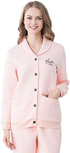 YDKZM Women's Winter Warm Long Sleeve Couples Pajamas Set