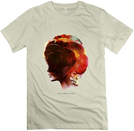 Men's The Last Of Us Game Screw Neck Tee Size XS Natural