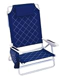 Rio Beach Quilted King Size Easy-In Easy-Out Chair (Great Sea Blue)