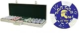 New Premium 500 Clay Composite 11.5 gram Zeus's Palace Poker Chips Set