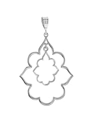 Precious Metal Fashion Pendant in Sterling Silver
