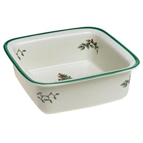 Spode Christmas Tree Square Rim Dish, Small
