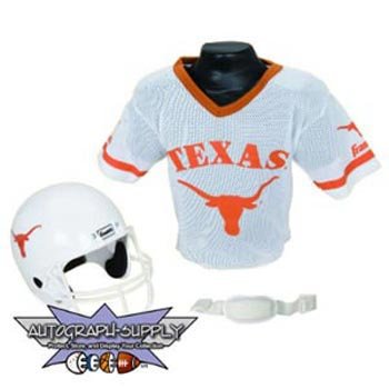 Texas Longhorns NCAA Football Helmet and Jersey Set