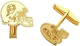 14K Gold NFL Miami Dolphins Football Helmet Cuff Links