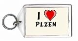 I Love Plzen Keychain